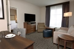 Suite living space at Homewood Suites by Hilton