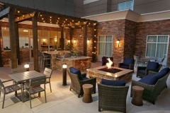 Homewood Suites Outdoor patio with fire pit