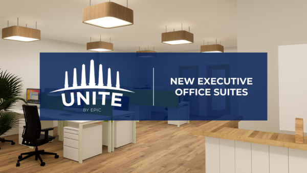 Executive Office Suites Blog Header graphic of a rendering