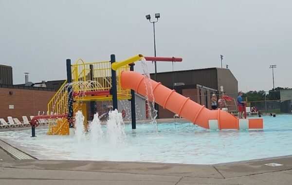 Roger G Gress Northside Pool with splash pad-like playground